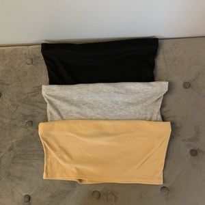 3 NWOT Boohoo Bandeaus